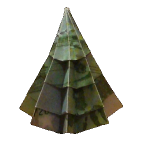 Origami Geldschein Baum Version 4