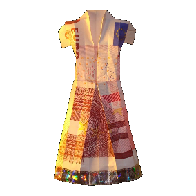 Origami Geldschein Kleid 3