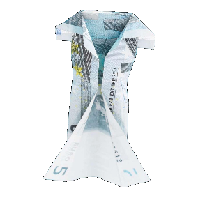 Origami Geldschein Kleid 4