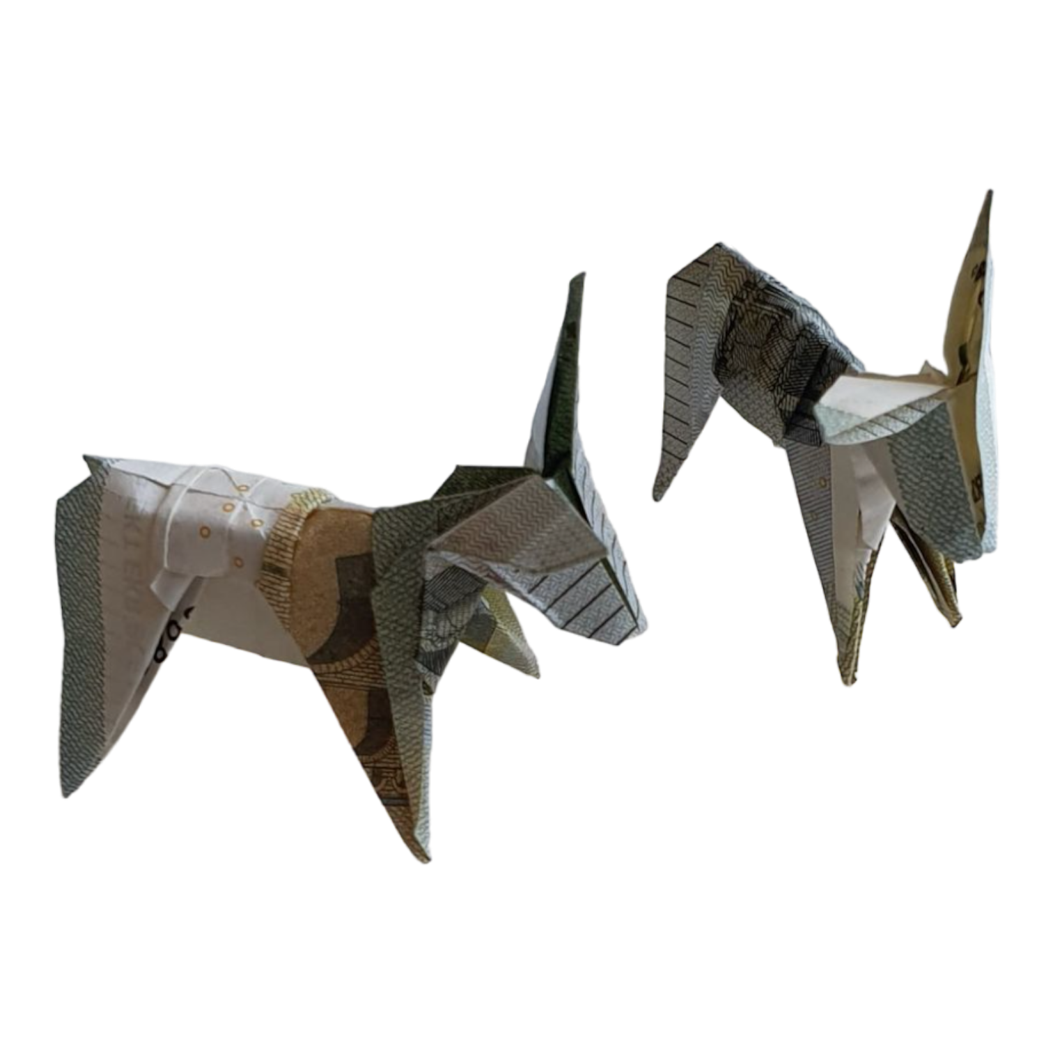 Origami Geldschein Esel