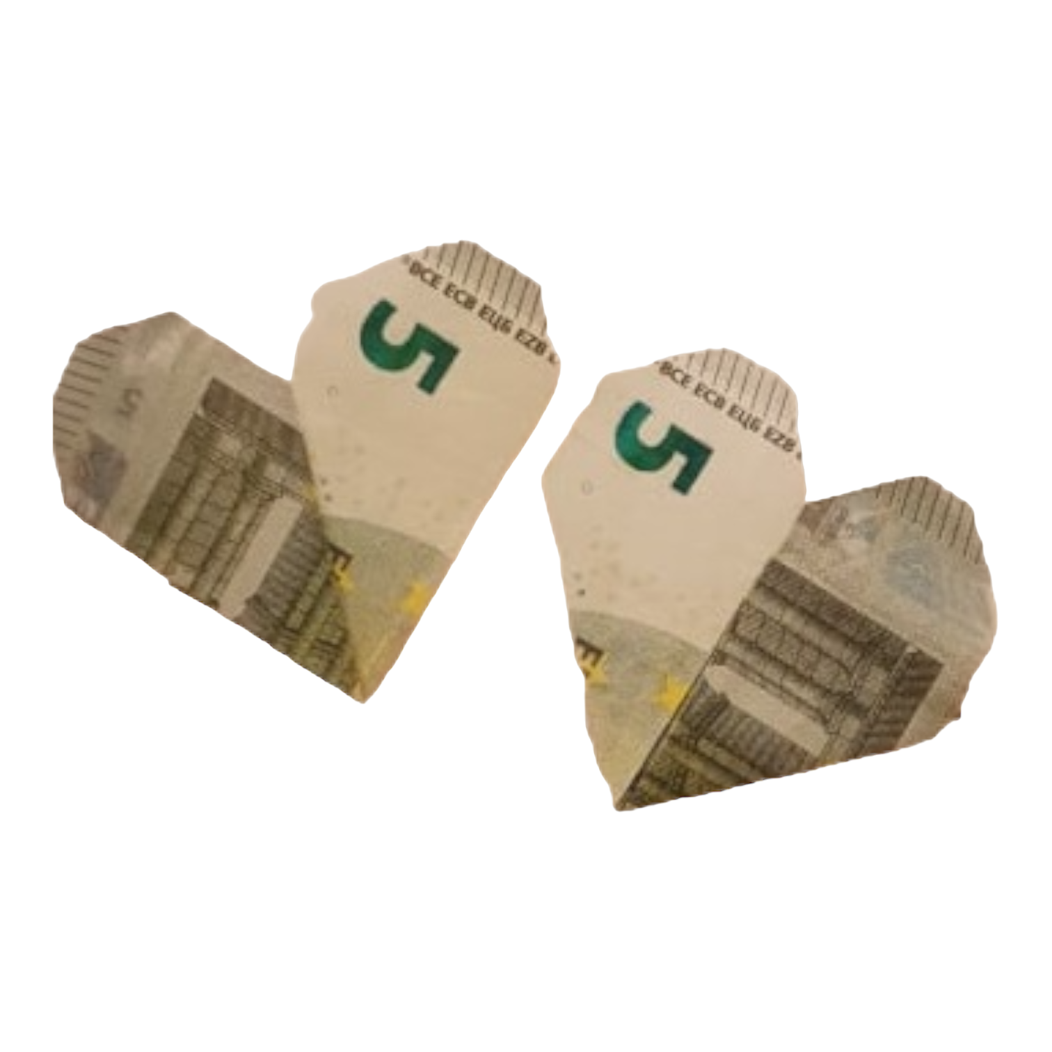 Origami Geldschein Herz 4 data-placement=