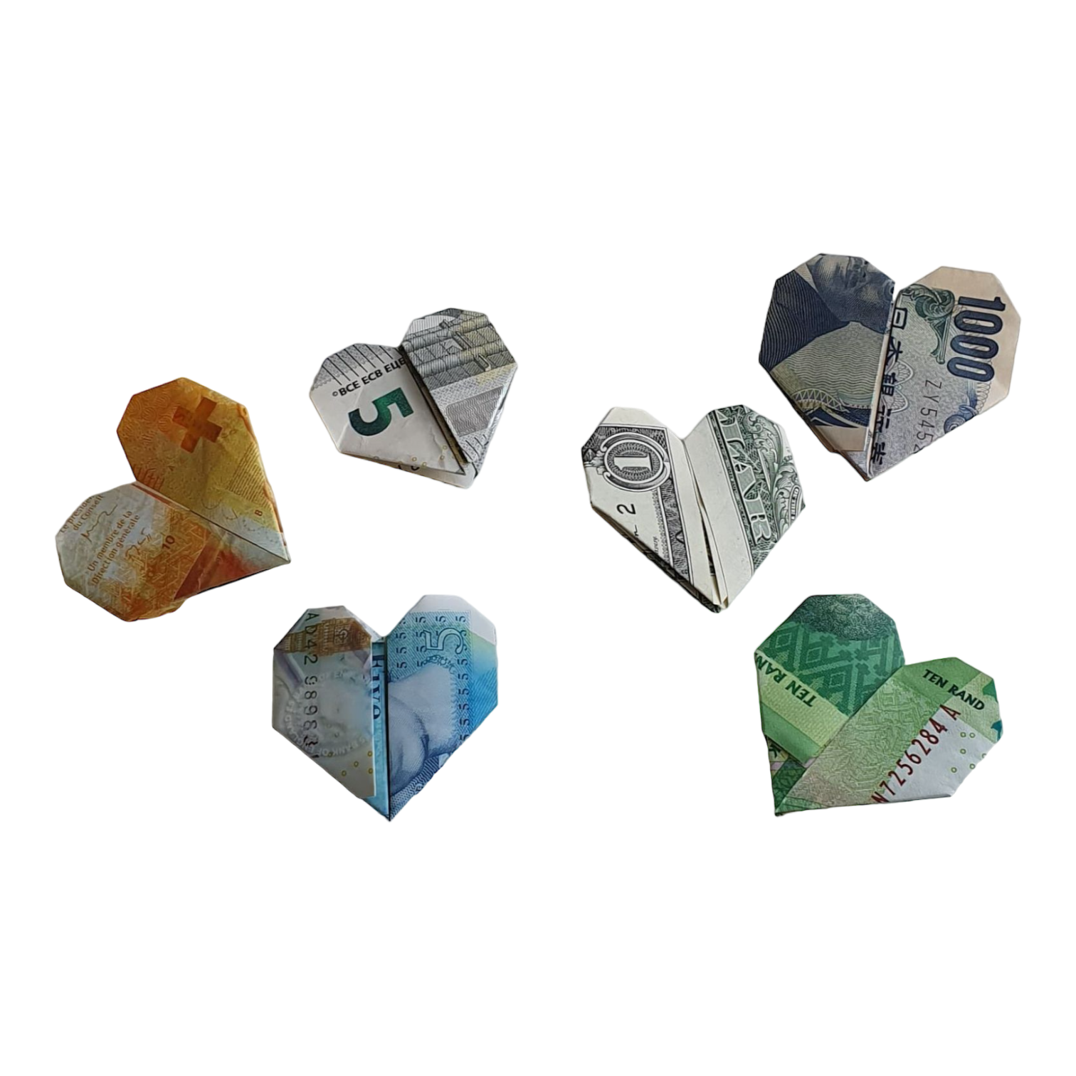 Origami Geldschein Herz 5