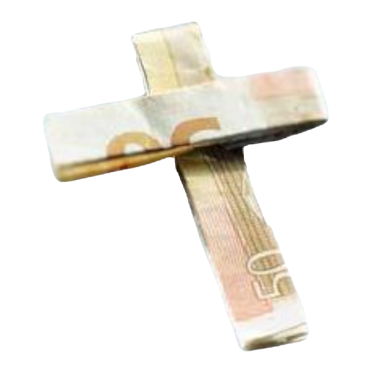 Origami Geldschein Kreuz