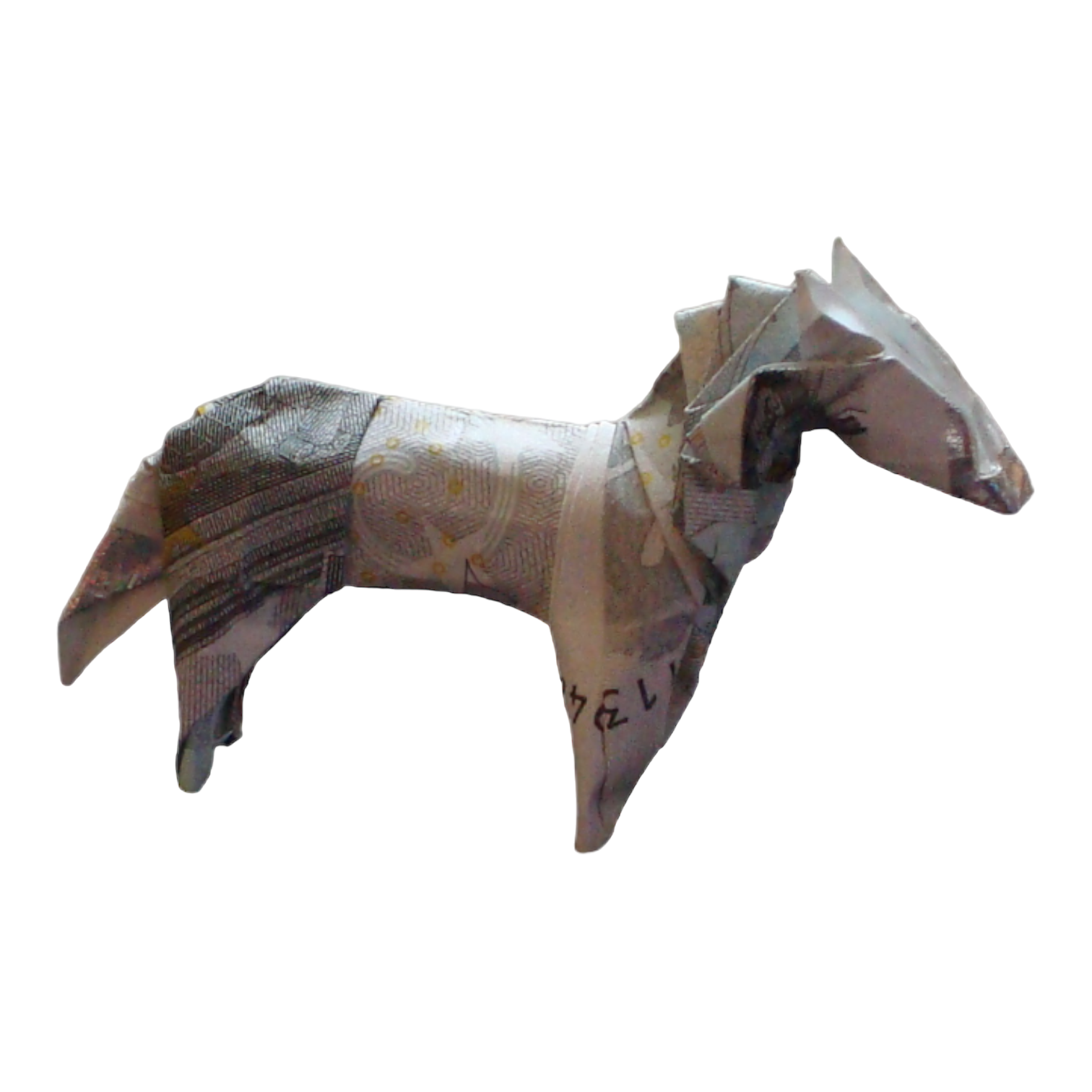 Origami Geldschein Pony