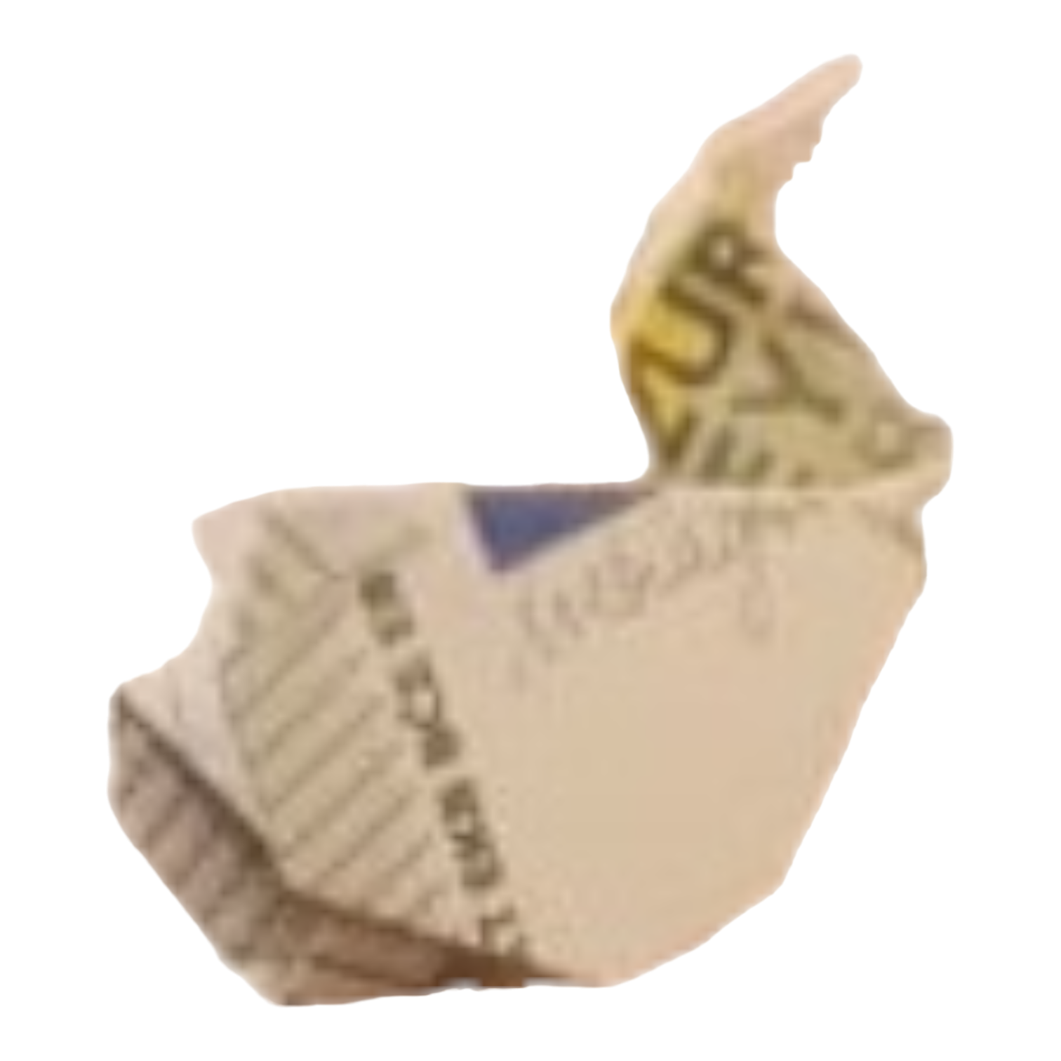 Origami Geldschein Schwan