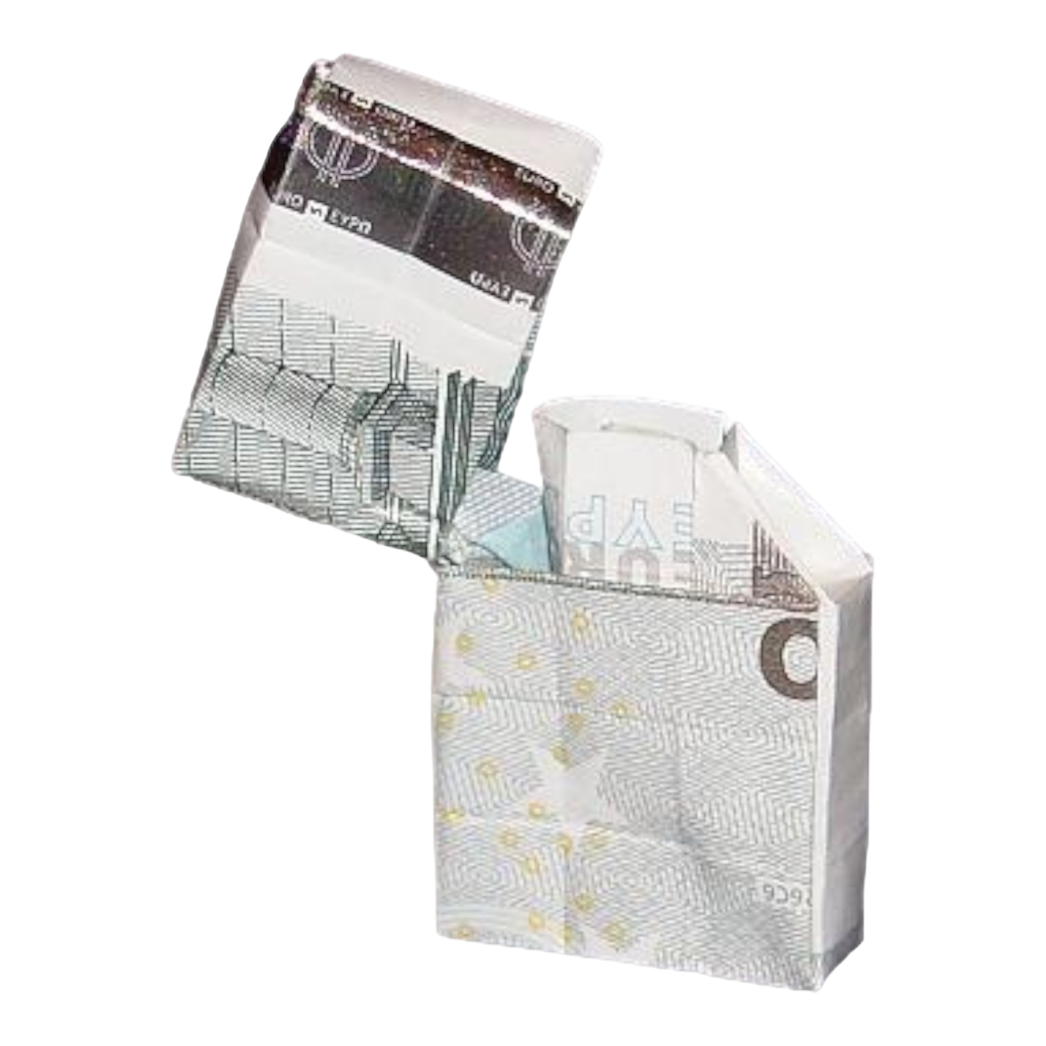 Origami Geldschein Zippo