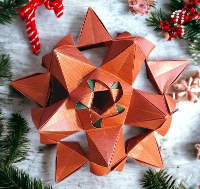 Origami 15-Spitzen Stern
